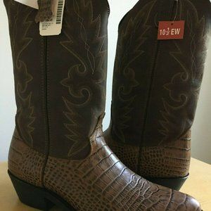 J. B. DILLON COWBOY BOOTS. SIZE 10 1/2 EW